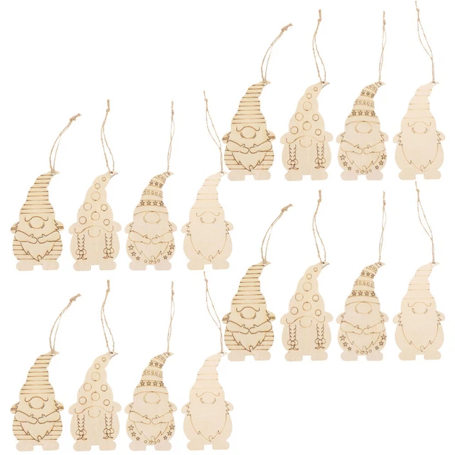 1 set dischi omomici legno ritagli incompiuti dischi natalizi legno decorazione