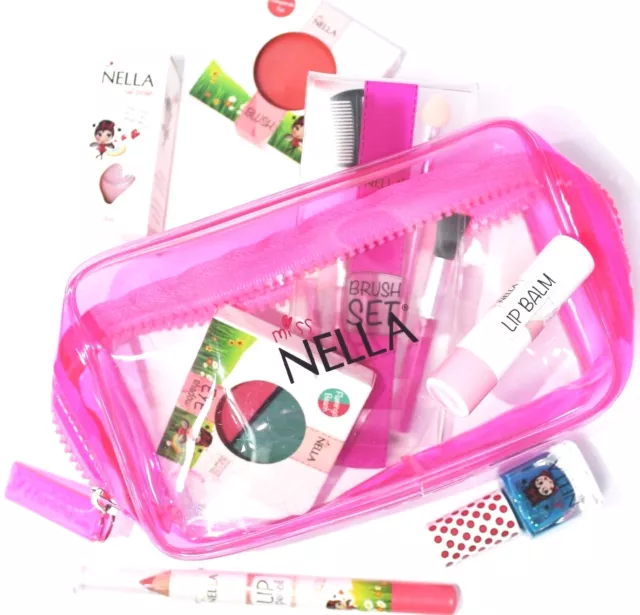 Stocking Filler Christmas Makeup Bag Miss Nella Kids Makeup & Nail Polish + Free 2