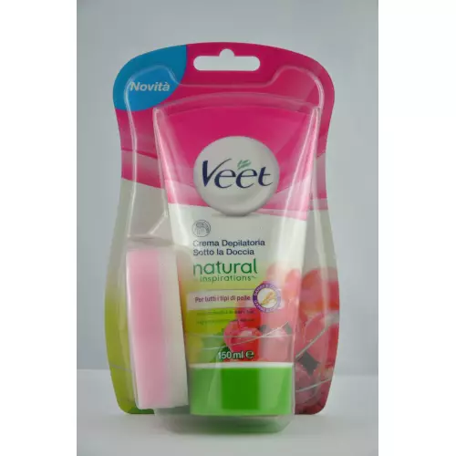 Veet Crema Depilatoria Sotto La Doccia Natural Inspirations 150ml