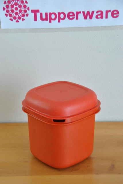 Boîte Tupperware Yaourtière Vintage Authentique - Multiservices - Blanc/Orange