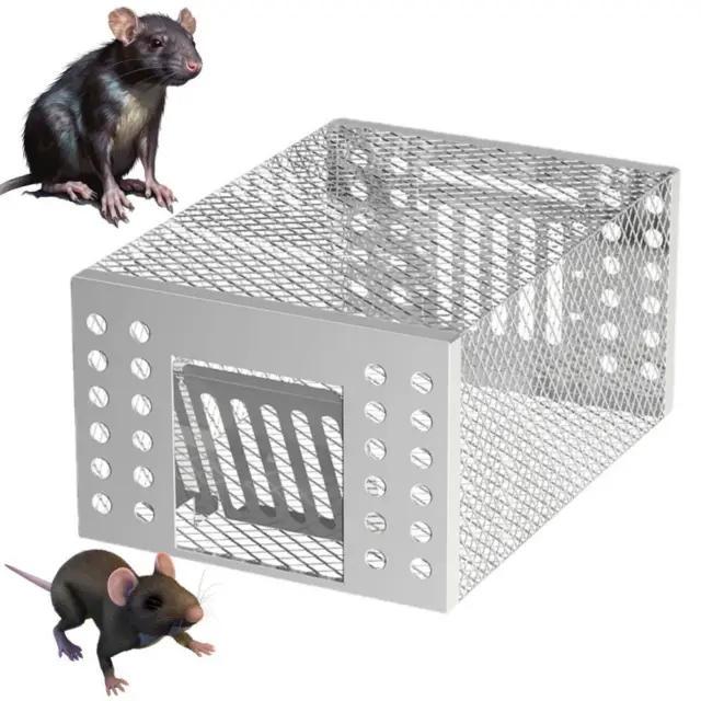 Mouse Trap Rat Mice Catcher Vermin Humane Live Rodent Cage Pest No Kill Indoor