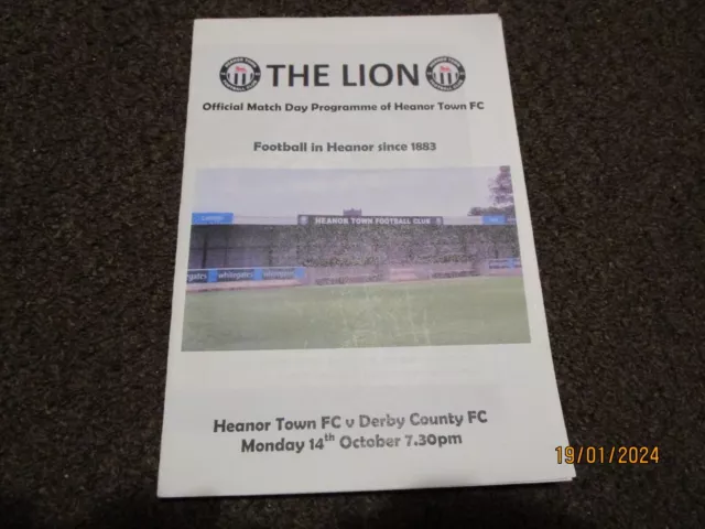 HEANOR TOWN  v  DERBY COUNTY  2013/14  FRIENDLY  OCTOBER 14th