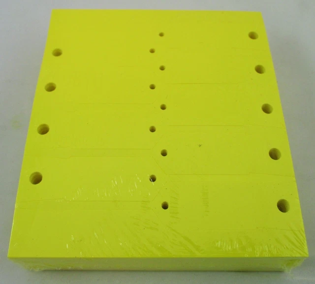 YELLOW Self-Locking Key Tags (1,000 per pack)