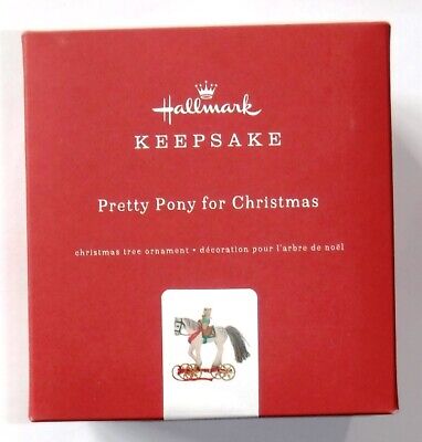 Hallmark Keepsake Premium Ornament 2019 PRETTY PONY FOR CHRISTMAS, New