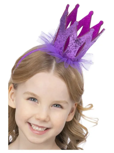 Glitter Viola Corona Fascia - Shimmering Accessorio per Bambini E Adulti