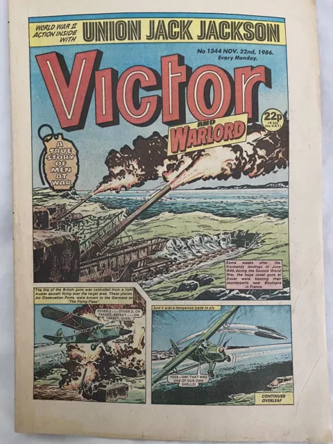 Victor & Warlord #1344 22/11/86 Alf Tupper, Joe Bones DC Thompson Comic