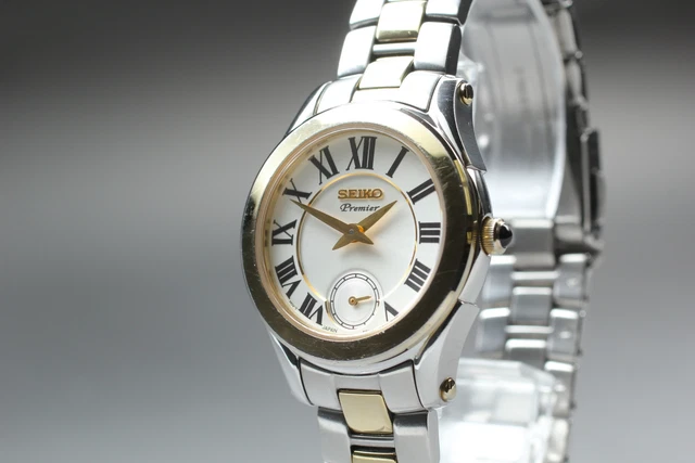 EXC 5 SEIKO PREMIER 6G28 00T0 Small Second Quartz Womens Vintage Watch JAPAN 159.99 PicClick