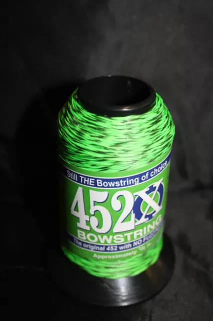 Flo Green & Black Speckled 1/8lb BCY 452X Bowstring Material Bow String Making