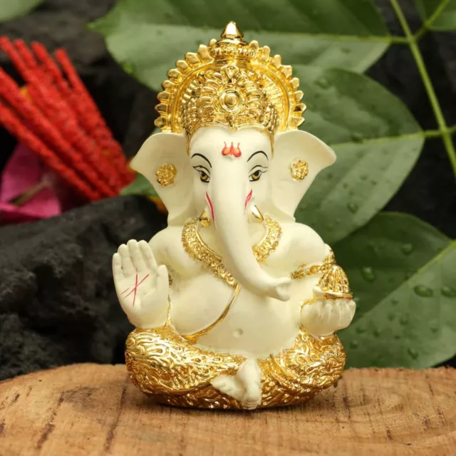 Cuite Noir Ganesha pour Voiture Tableau Bord Idol Maison Bureau Décor Gift  3.5x2 