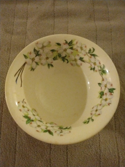 Vintage Railroad China Bowl Norfolk Western Syracuse DOGWOOD Railway