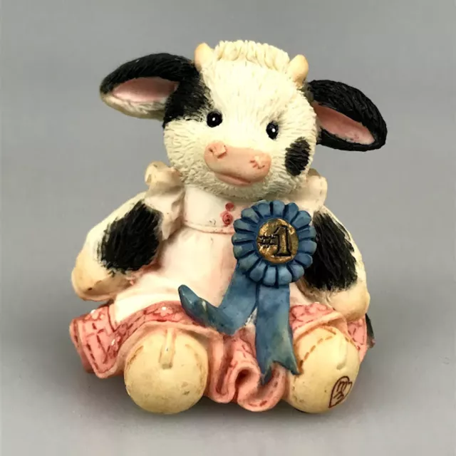 Cow Figurine Marys Moo Moos Cream of the Crop Girl Number One Retired Enesco