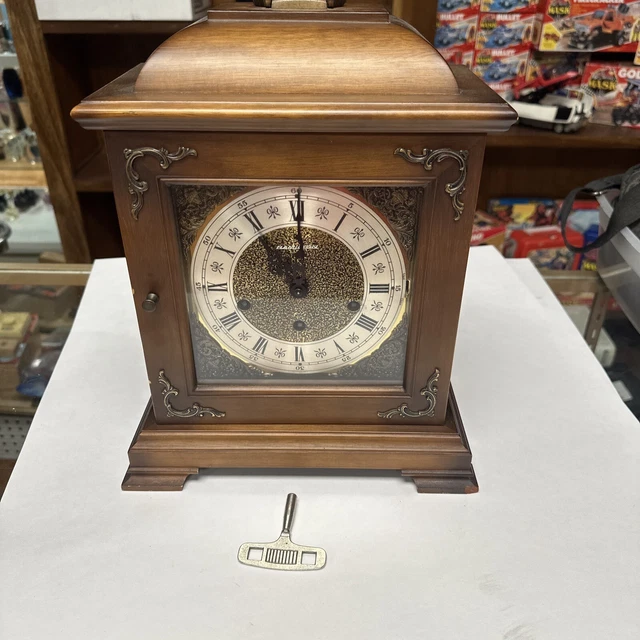 VINTAGE HAMILTON WIND Up Mantle Clock West Germany 125.00 PicClick
