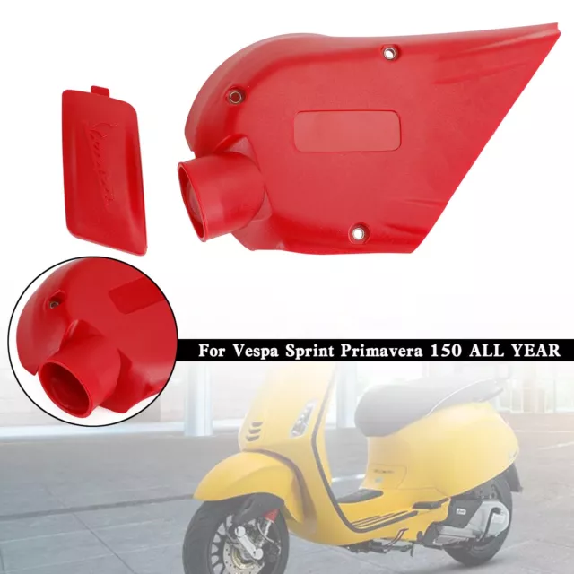 Engine Guard Gearbox Transmission Cover For Vespa Sprint Primavera 150 Red