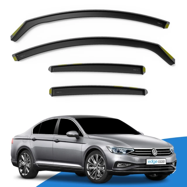 VW Passat B8 2014-Up 4 Door Saloon Wind Deflectors 4pc Edgevisors Tinted