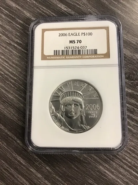 2006 $100 American Platinum Eagle 1 oz Platinum NGC MS70
