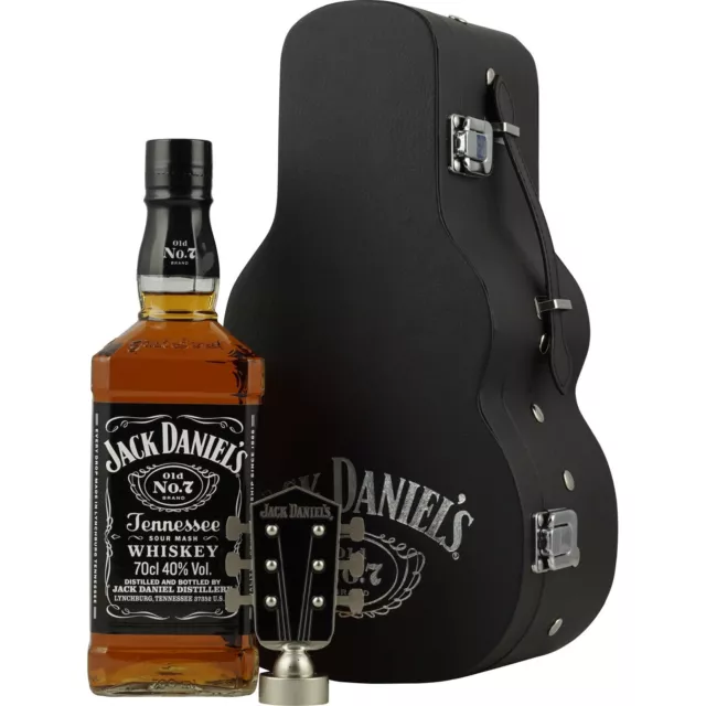 Jack Daniels Tennessee Whiskey No.7 Gitarrenkoffer Edition 0,7 Liter 40 % Vol.