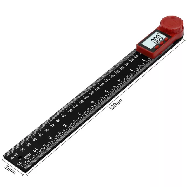 2 in 1 200MM/300MM Folding Digital LCD Angle Finder Ruler 360° Protractor Gauge 2