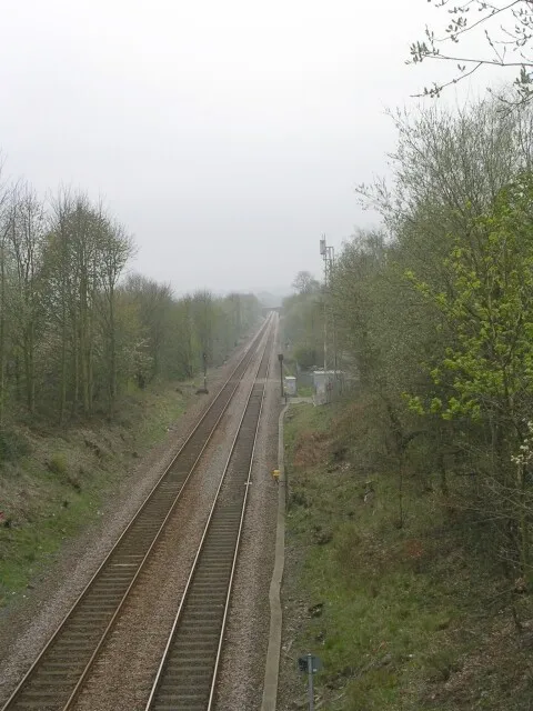 Photo 6x4 View from Bridge MRB/44 - Station Road Lightcliffe  c2009