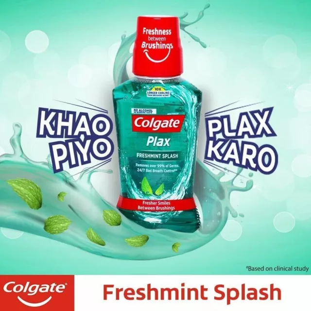 Colgate Plax Bain de Bouche à la Menthe Fraîche - 250 ml + Livraison Gratuite