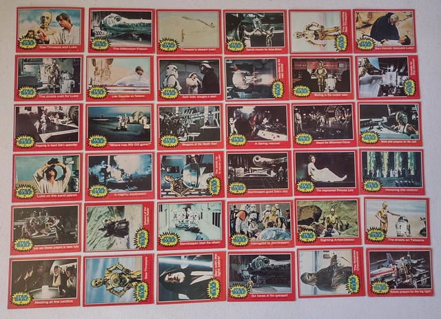 1977 Topps STAR WARS Series 2 Complete Red 66 Card Set