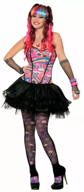 Forum Novelties 80's Fluro Eighties Sugar Max Womens Dress Up Costume SZ Xs/S
