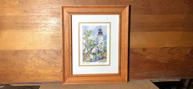 Peter Spataro "Key West Light" watercolor drawing 4" x 6" signed litho print