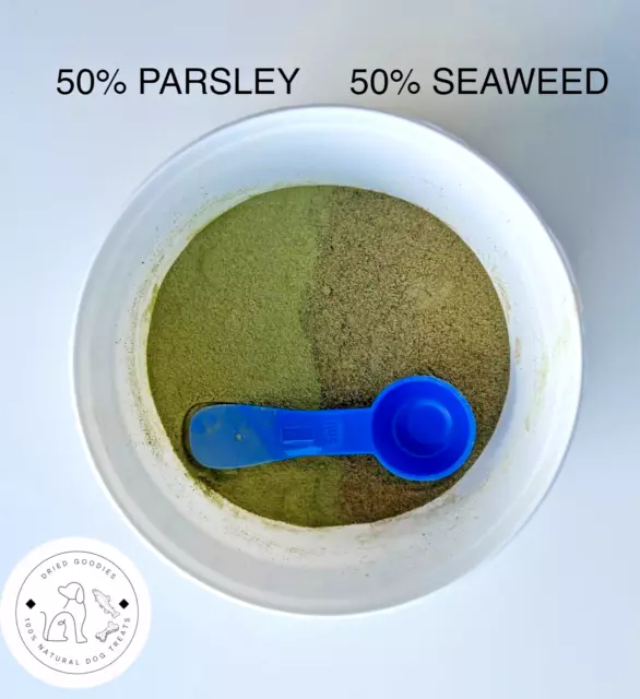 Dog Supplement Organic Icelandic Seaweed and Parsley Mix Natural Health Care UK