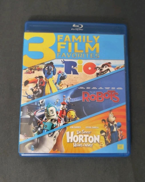 RIO + ROBOTS + Horton Hears A Who (DVD, Bilingual, Family/Kids) $16.79 ...