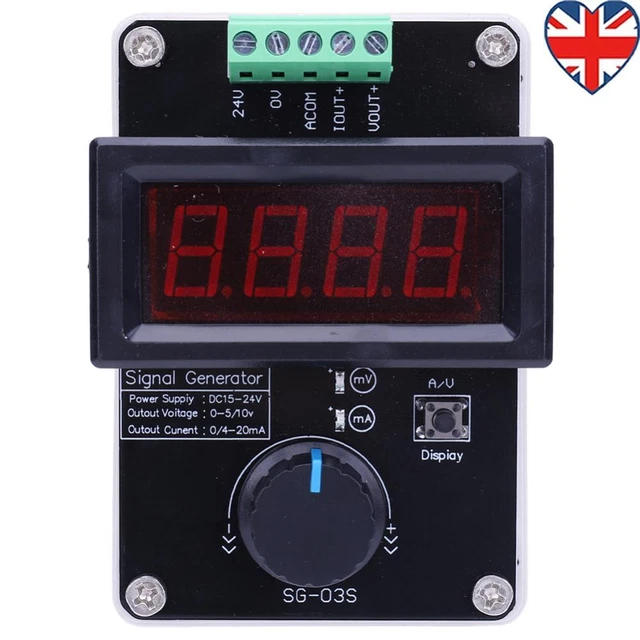 Signle Generator Machine 0-20MA/4-20MA/0-10V SIGNAL GENERATOR Digital Signal Generator Beginner ...