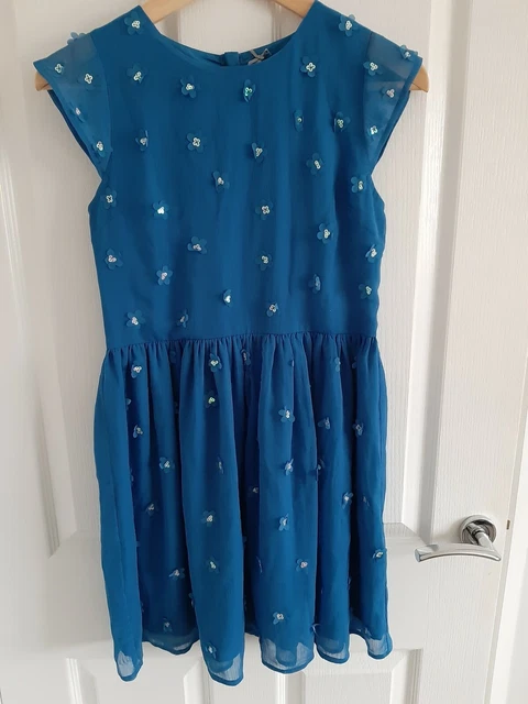 Next Girl's Blue Occasion Party Dress Agd 12 BNWT