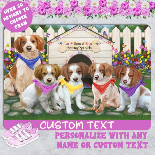 Brittany Spaniel Dog Area Rug and Runner Personalized Indoor Many Design NWT NEW