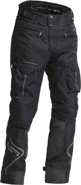Lindstrands Uomo Pantaloni da Moto Impermeabile Tessuto Dryway + 2.0 Oman Nero