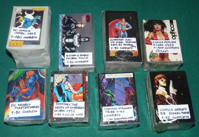 Trading Cards Anni 90 Serie Complete Marvel Dc Complete Sets 2