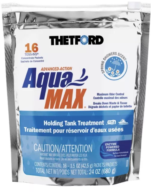 Thetford 96631 AquaMAX Spring Showers Scent RV and Camper Holding Tank