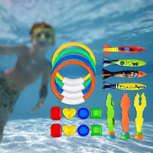 19 PIECE DIVING Toy Set, Swimming Pool Sinking Toys $25.10 - PicClick