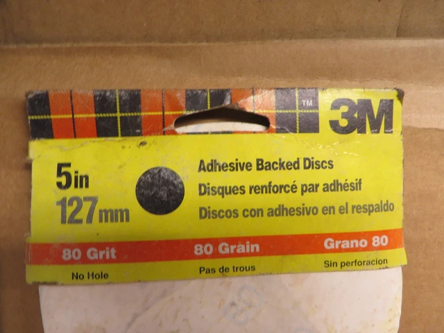 Abrasive Disc Sanding Disc 3M 5" # 9171Na 80 Grit 4 Pieces