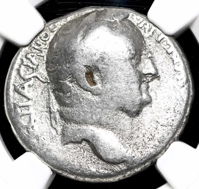 ANTIOCH. Vespasian. AD 69-79. Silver Tetradrachm, Eagle, NGC VG