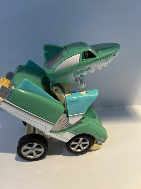 FISHER PRICE CAR-NIVORES Transforming Vehicle Great White Shark Hot Rod ...