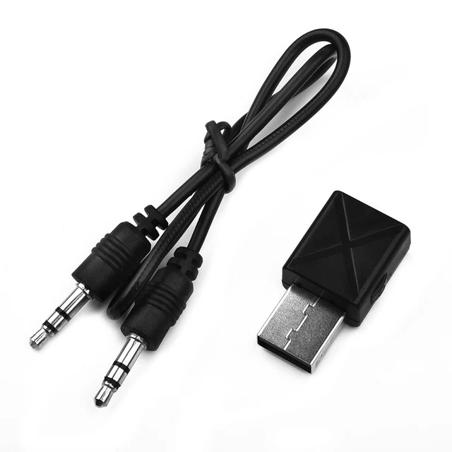 Adattatore Bluetooth 5.0 T3 2-in-1 Ricetrasmettitore: Da 3.5mm Per TV, PC, Auto A Cuffie Wireless (Nero, Bassa Latenza AptX)