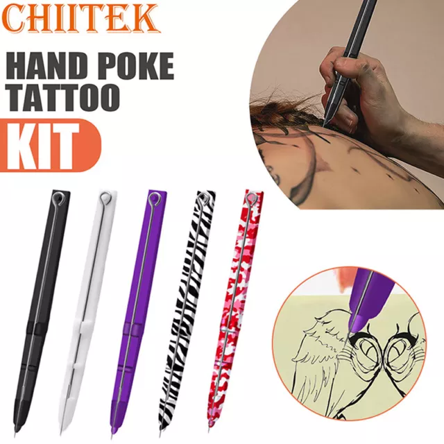 1 pz supporto ago penna stick a mano tatuaggio bastone arte tatuaggio T*t~