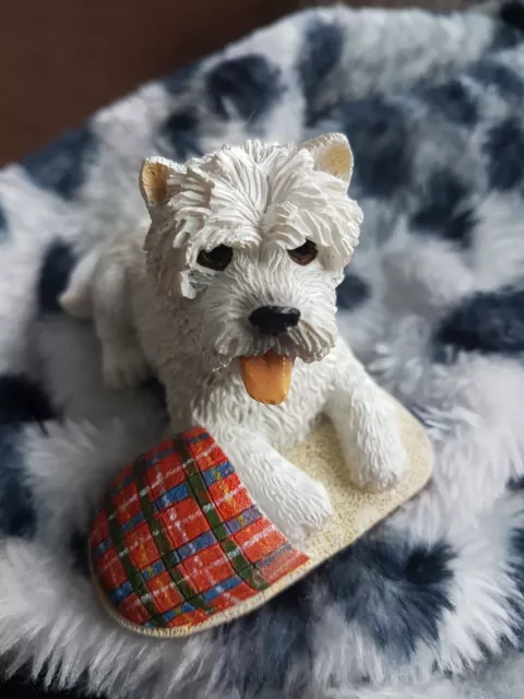 Regency Fine Arts Westie Figure Missing his Master West Highland Terrier Slipper