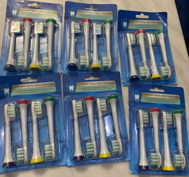 Limpiador dental KHBD encías más saludables compatible con Sonicare - 24 manijas de cepillo de dientes