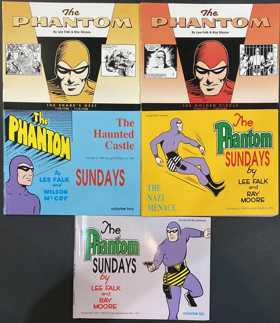 Phantom The Dailies Sunday Comic Strips Softcover Tpb Lot Golden Age Lee Falk