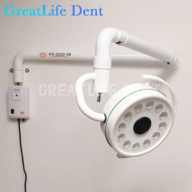UK 36W Shadowless Exam Lamp Wall Hanging 12LED Surgical Medical Light GreatLife