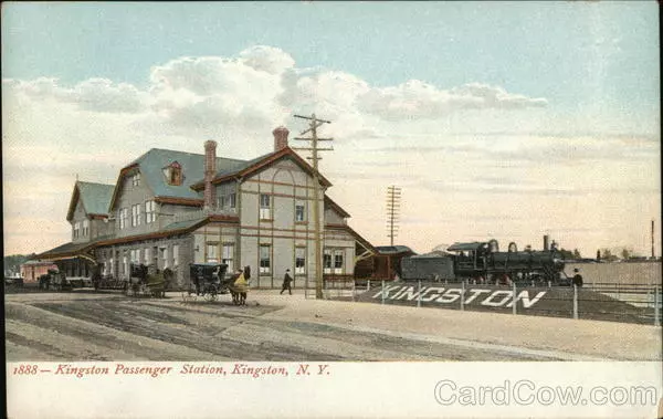 Kingston Passenger Station,NY Ulster County New York Souvenir Post Card Co.