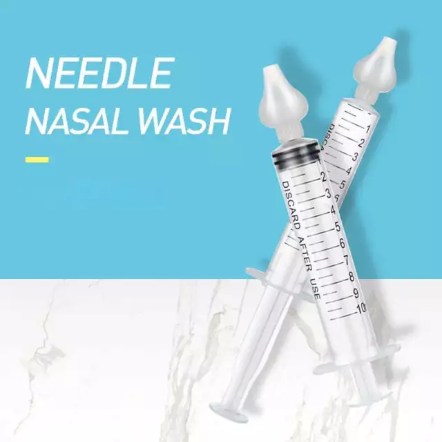 2 Pcs Babi Nose Cleaner Rhinitis Nasal Washer Needle Tube Baby Nasal Aspirator C