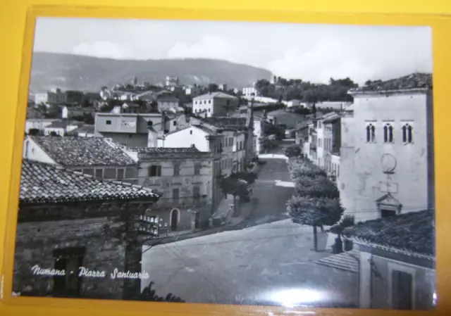 Cartolina Antica Numana Piazza Santuario Viagg 1961