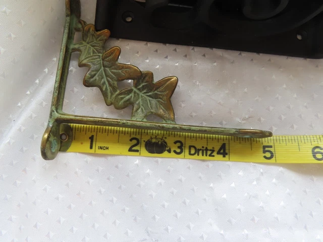 Lot Of 7 Vintage Hooks/Coats/Plants/etc.  Metal/Brass + a Brass Lock/unopened 7