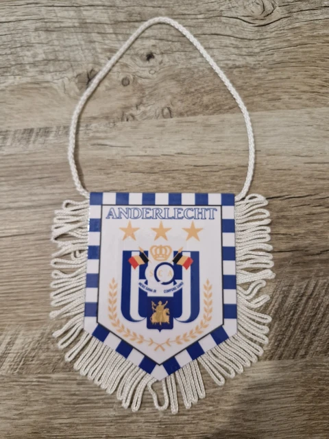 GRAND 30CM VINTAGE 1960'S Rsc Anderlecht Belgique Honours Liste Football Fanion EUR 29,89 - FR