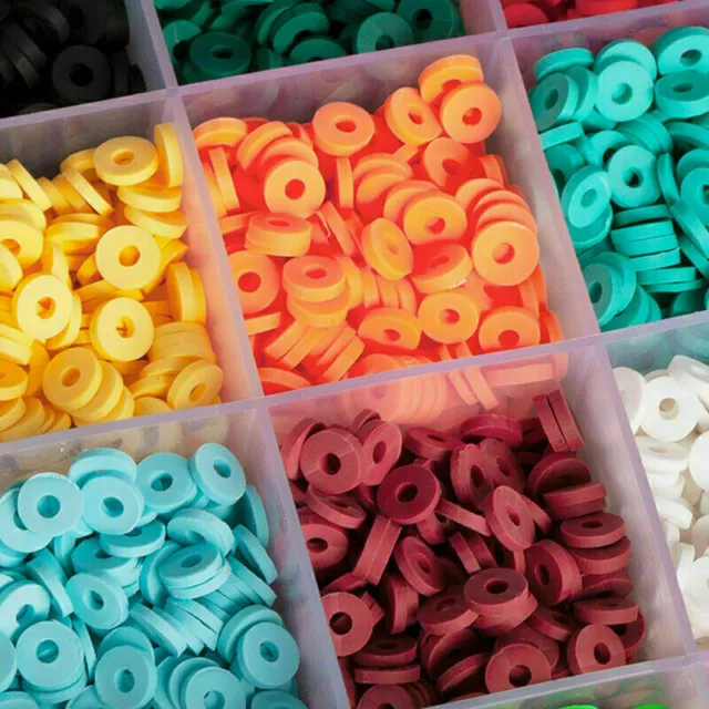 10000PCS+ Clay Beads for Bracelet Making Kit Clay Flat Polymer Beads Jewellery 3